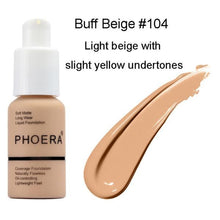 Load image into Gallery viewer, Phoera Foundation Full Coverage Flawless Matte Liquid Foundation - 1 or 2 Pack - Free Delivery