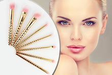 Load image into Gallery viewer, 8pc Luxury Rose Gold Make Up Brushes