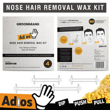 Load image into Gallery viewer, Groomarang Adios Nose Hair Removal Wax Kit &amp; Optional Eyebrow Shaver