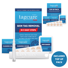 Load image into Gallery viewer, Tagcure PLUS Skin Tag Removal Device &amp; Tagcure PLUS Top Up Pack - For Skin Tags 0.5cm or Larger - Unisex - COMPLETE KIT