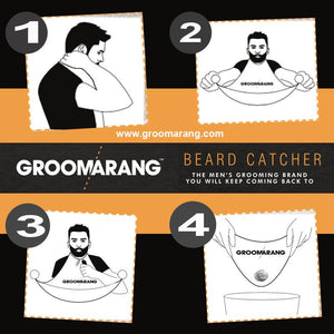 Groomarang Beard Catcher- Less Mess, Better Beard