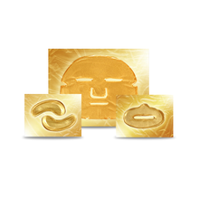 Load image into Gallery viewer, Gold Collagen & Hyaluronic Face Mask, Eye Mask & Lip Mask Bundles