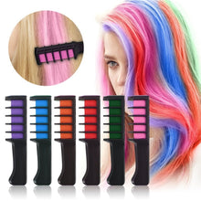 Load image into Gallery viewer, Glamza 6 Pack Hair Chalk Combs