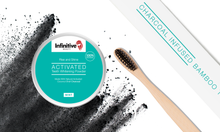 Load image into Gallery viewer, IB Charcoal Teeth Whitening Powder and IB Bamboo Toothbrush Kit