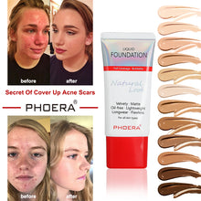 Load image into Gallery viewer, Phoera Natural Look Velvety Foundation 30ml – 1 or 2 Pack – Free UK Delivery