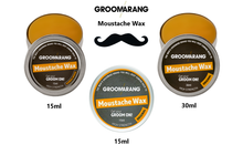 Load image into Gallery viewer, Groomarang Moustache Wax - Original & Sandalwood (Available in 15ml & 30ml)