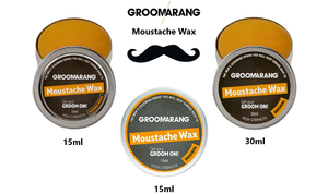 Groomarang Powerful Moustache Wax Original or Sandalwood 15ml & 30ml