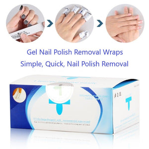 Gel Nail Polish Foil Removal Wraps
