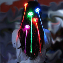 Load image into Gallery viewer, LED Fibre Optic Hair Extensions - Flash Braids