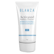 Load image into Gallery viewer, Glamza Activated Bamboo Charcoal Whitening Toothpaste & Powder – Natural Teeth Whitening Set
