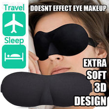 Load image into Gallery viewer, Glamza 3D Soft Padded Sleep Mask And Lightly Padded Sleep Masks