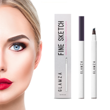 Load image into Gallery viewer, Glamza Fine Sketch Tattoo Fork Liquid Eyebrow Pens – Define & Enhance Your Brows!