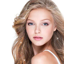 Load image into Gallery viewer, Glamza Sparkling Hair Tinsel – Professional-Quality Hair Extensions | Free UK Delivery