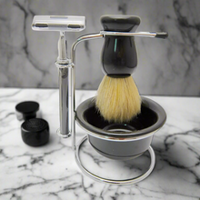 Load image into Gallery viewer, Mens Traditional 8pc Shaving kit In Black