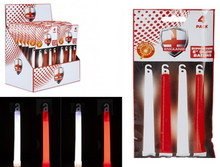 Load image into Gallery viewer, Euro 2024 England Glow Sticks 4 Pack - Red & White 15cm