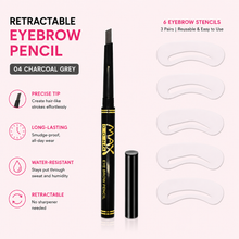Load image into Gallery viewer, Maxdona Professional Retractable Eyebrow Pencil | Precision &amp; Long-Lasting Eyebrow Definition | Free UK Postage