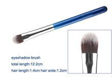 Load image into Gallery viewer, 10pc iB Professional Brush Set With Blue Carry Case