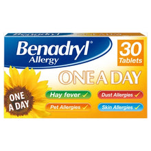 Load image into Gallery viewer, Benadryl Allergy One a Day 10mg Cenitizine Dihydrochloride Tablet 30 Tablets