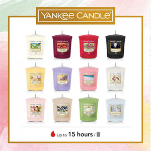 Yankee Candle Gift Set | 12 Scented Filled Votive Candles & Votive Holder