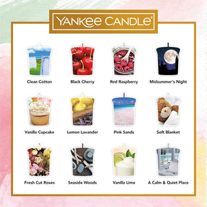 Yankee Candle Gift Set | 12 Scented Filled Votive Candles & Votive Holder