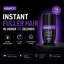 Load image into Gallery viewer, Volumon Hair Loss Building Fibres - COTTON 12g - For Men &amp; Women!