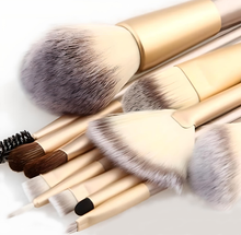 Load image into Gallery viewer, 12pc Champagne Makeup Brush Set