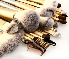 Load image into Gallery viewer, 12pc Champagne Makeup Brush Set