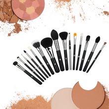 Load image into Gallery viewer, 15pc IB Professional Makeup Brush Set in Luxury Book Case | High-Quality, Cruelty-Free Brushes | Free UK Postage