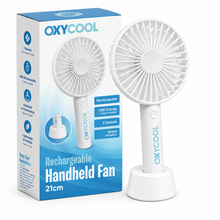 Load image into Gallery viewer, Oxycool 3 Speed Rechargeable Handy Fan