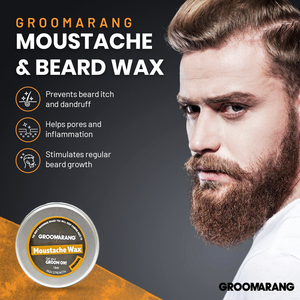 Groomarang Moustache Wax - Original & Sandalwood (Available in 15ml & 30ml)