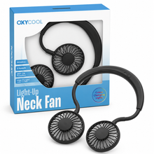 Load image into Gallery viewer, Oxycool Portable Neck Fan With Lights