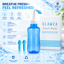 Load image into Gallery viewer, Glamza Nasal Wash – Irrigation &amp; Hay Fever Relief – Free UK Delivery