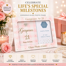 Load image into Gallery viewer, Birthday Milestone Photo Frames – 21, 40 &amp; 60 | 4" x 6" | The Leonardo Collection by Lesser &amp; Pavey
