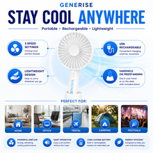 Load image into Gallery viewer, Oxycool 3 Speed Rechargeable Handy Fan