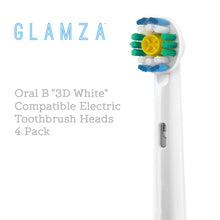 Load image into Gallery viewer, Oral B &quot;3D White&quot; Compatible Electric Toothbrush Heads 4 Pack