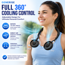 Load image into Gallery viewer, Oxycool Portable Neck Fan With Lights