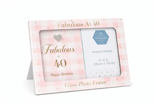 Load image into Gallery viewer, Birthday Milestone Photo Frames – 21, 40 &amp; 60 | 4" x 6" | The Leonardo Collection by Lesser &amp; Pavey
