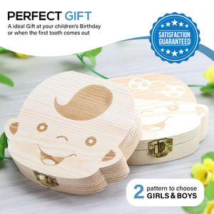 Baby Boys & Girls Keepsake Tooth and Lanugo Box