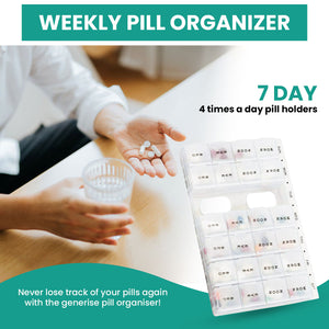 7 Day Pill Box & Supplement Organiser