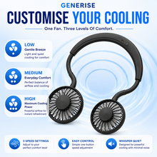 Load image into Gallery viewer, Oxycool Portable Neck Fan With Lights