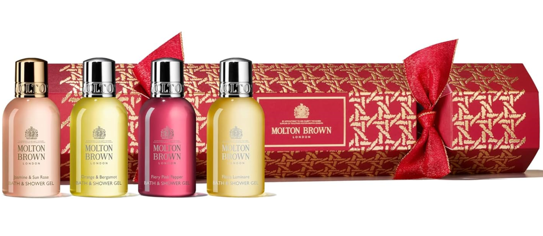 Molton Brown 4pc Red Cracker - Floral and Citrus Bath & Shower Gel