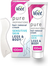 Load image into Gallery viewer, Veet Pure Inspirations Hair Removal Cream for Sensitive Skin 100ml
