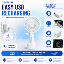 Load image into Gallery viewer, Oxycool 3 Speed Rechargeable Handy Fan
