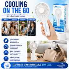 Load image into Gallery viewer, Oxycool Battery/ USB Powered Portable Handheld Fan
