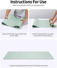 Load image into Gallery viewer, Generise Leather Desk Mat- 80cm x 40cm