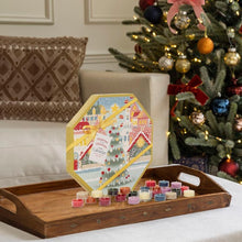 Load image into Gallery viewer, Yankee Candle Advent Calendar Christmas Wreath - 24 Tea Lights, 1 Tea Light Holder, Passport to the Holidays