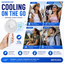 Load image into Gallery viewer, Oxycool 3 Speed Rechargeable Handy Fan