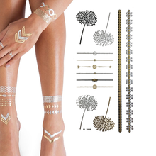 Load image into Gallery viewer, Body Tattoo's - Love Island Inspired Summer, Festival and Beach Holiday Metallic Tattoos