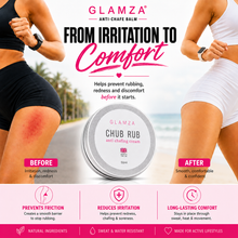 Load image into Gallery viewer, Glamza Chub Rub Anti Chafing Cream 50ml, 100ml &amp; 150ml - Enriched with Aloe Vera