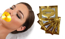 Load image into Gallery viewer, 24K Gold Collagen &amp; Hyaluronic Lip Masks – Deep Hydration &amp; Plumping | Free UK Delivery